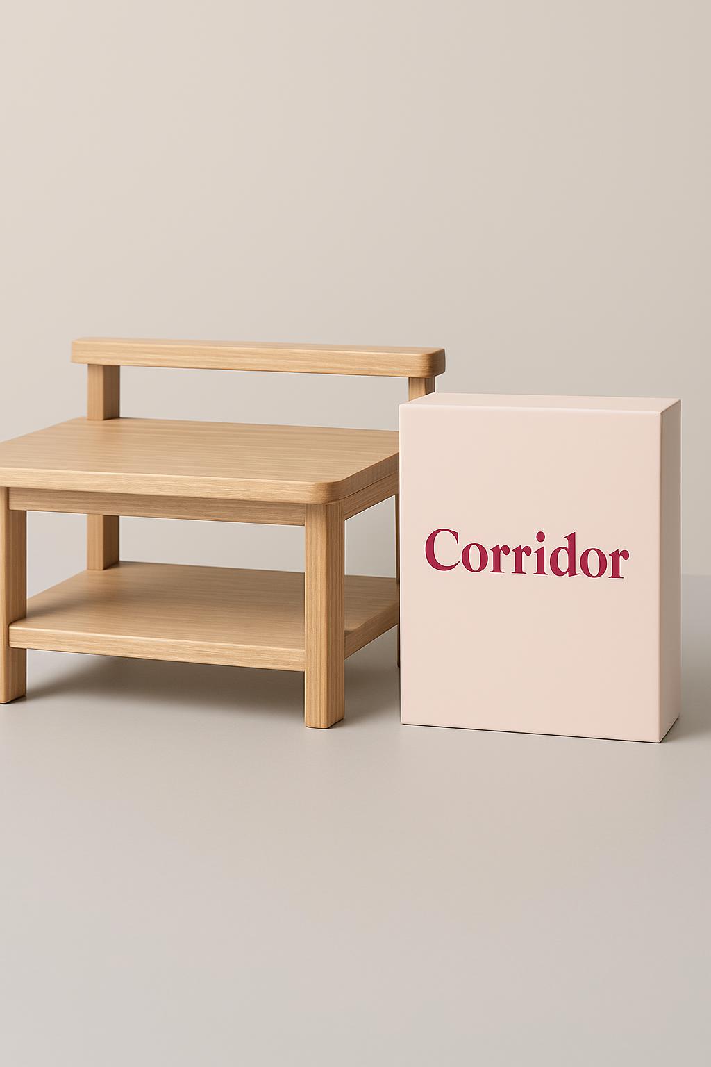 Oak Monitor Stand